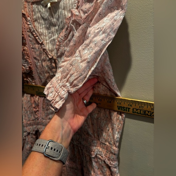 LoveShackFancy Pink Ruffle Mini Dress cottage core large romantic soft delicate - Picture 16 of 16